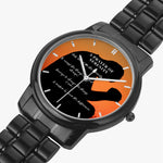 Serenity Prayer Stainless Steel Quartz Watch (Folding Clasp Type) - Christian Unisex Wristwatch