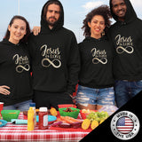 Christian Unisex Hooded Sweatshirt (Jesus Is Love)