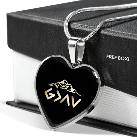 Christian Heart Pendant Necklace (God Is Greater Than The Highs and The Lows)