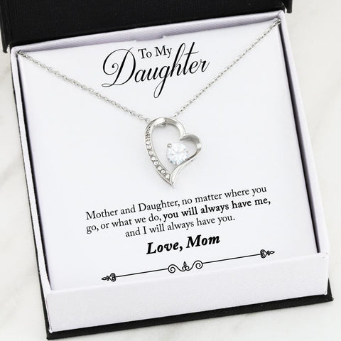 Forever Love Necklace - Mom's Gift To Daughter (Always)