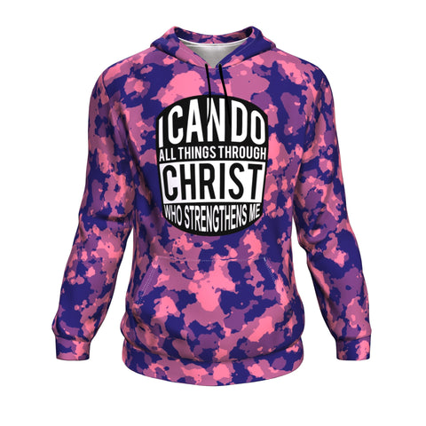 Christian AOP Hoodie, I Can Do All Things Through Christ (Philippians 4:13)