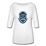 Armor Of God Women's 3/4 Sleeve Shirt - white