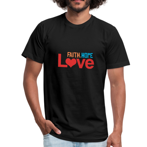 Faith Hope Love Men's Shirt - black