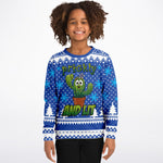 Ugly Christmas Sweater, Kids Ugly Sweatshirt, Prickly and Lit Ugly Sweater, Christmas Sweatshirt, Youth Ugly Sweatshirt