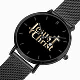Christian Unisex Wristwatch (Multi Sizes & Color w/ Calendar) - Jesus Christ Wristwatch - Scripture Wristwatch - Gift for Christians - Gift for Her