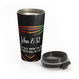 Christian Travel Mug 15 oz (John 8:32, Then You Will Know The Truth)