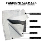 Fashion Face Mask (Love Doodle D1) - 5 Layers