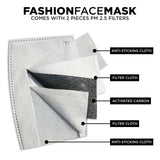 Fashion Face Mask (Power In The Name Of Jesus) - 5 Layers