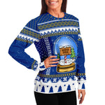Snow Globe Ugly Sweatshirt, Ugly Christmas Sweater, North Pole Ugly Sweater, Christmas Sweater for Men, Christmas for Women, Santa Costume