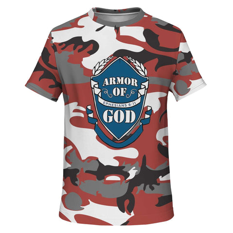Men's Camouflage AOP Tee (Armor of God)