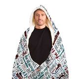 Christian Hooded Blanket - Scripture Unisex Winter Hoodie (Be Strong) - Gift for Christians