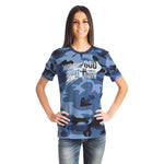 Women's Camouflage AOP Tee (Worship God In Spirit and In Truth)