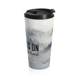 Christian Travel Mug 15 oz (Acts 2:21, And Everyone Who Calls On The Name Of The Lord Will Be Saved)