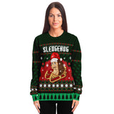 Hedgehog Ugly Sweatshirt, Ugly Christmas Sweater, Sledgehog Ugly Sweater, Christmas Sweater for Men, Christmas for Women, Santa Costume