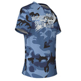 Women's Camouflage AOP Tee (Worship God In Spirit and In Truth)