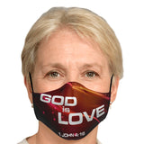 Fashion Face Mask (God Is Love) - 5 Layers