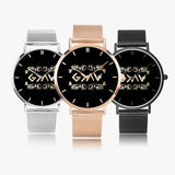 Scripture Unisex Wristwatches (Multi Sizes & Color) - God Is Greater Than The Highs and The Lows Wristwatches - Christian Watches