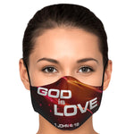 Fashion Face Mask (God Is Love) - 5 Layers