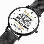 Scripture Unisex Wristwatches (Multi Sizes & Color w/ Calendar) - Romans 10:13 Wristwatch - Christian Watch - Gift for Christians