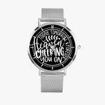 HeavenIsCheering Fashion Ultra-thin Stainless Steel Quartz Watch - Christian Unisex Watch