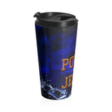 Christian Travel Mug 15 oz (There Is Power In The Name of Jesus)