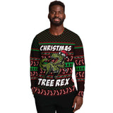 Tyrannosaurus Ugly Sweatshirt, Ugly Christmas Sweater, Dinosaur Ugly Sweater, Christmas Sweater for Men, Christmas for Women, Santa Costume