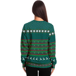 Vegan Ugly Sweatshirt, Ugly Christmas Sweater, Fruit Ugly Sweater, Christmas Sweater for Men, Christmas for Women, Santa Costume