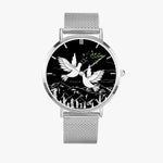 Scripture Unisex Wristwatches (Multi Sizes & Color w/ Calendar) - Christian Wristwatches (Peace) - Gift for Christians