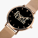 Christian Unisex Wristwatch (Multi Sizes & Color w/ Calendar) - Jesus Christ Wristwatch - Scripture Wristwatch - Gift for Christians - Gift for Her
