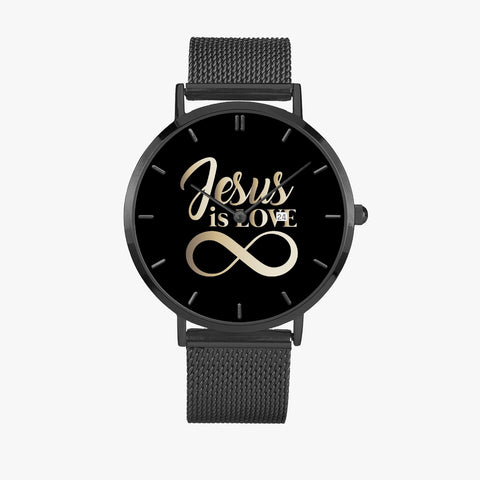 Scripture Unisex Wristwatches (Multi Color & Sizes) - Jesus Is Love Watches - Christian Wristwatches - Gift for Christians