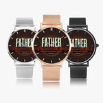 Scripture Unisex Wristwatch (Luke 23:34) - Christian Watch - Gift for Christians - Bible Verse Wristwatch