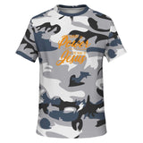 Women's Camouflage AOP Tee (There Is Power In The Name Of Jesus)