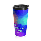 Christian Travel Mug 15 oz (Jeremiah 29:13, If You Will Look For Me Wholeheartedly)