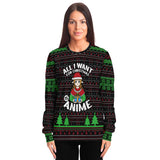 Ugly Christmas Sweatshirt, Ugly Christmas Sweater, Anime Ugly Sweater, Christmas Sweater for Men, Christmas for Women
