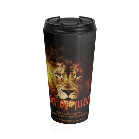 Christian Travel Mug 15 oz (Lion Of Judah)