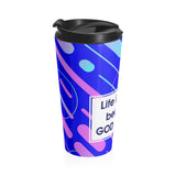 Christian Travel Mug 15 oz (God Is Good  Because Is Great)