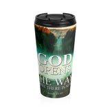 Christian Coffee Mug 15 oz  (Isaiah 43:19, God Opens The Way When There Is None)