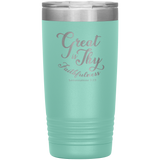 Great Is Thy Faithfulness 20oz Vacuum Tumbler - Christian Travel Mug - Scripture Tumbler Ideal Gift for Christian Friends & Church Members