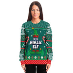 Elf Ugly Sweatshirt, Ugly Christmas Sweater, Ninja Ugly Sweater, Christmas Sweater for Men, Christmas for Women, Santa Costume, Ninja Elf Sweatshirt