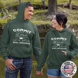 Christian Unisex Hoodie (Commit To The Lord Whatever You Do & Your Plan Will Succeed)