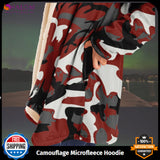 Camouflage Microfleece Cloak - Unisex Hooded Cloak - Winter Cloak