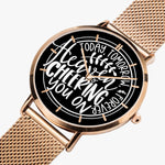 HeavenIsCheering Fashion Ultra-thin Stainless Steel Quartz Watch - Christian Unisex Watch