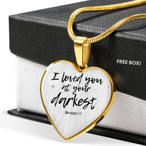 Heart Pendant Necklace (I Loved You at Your Darkest)