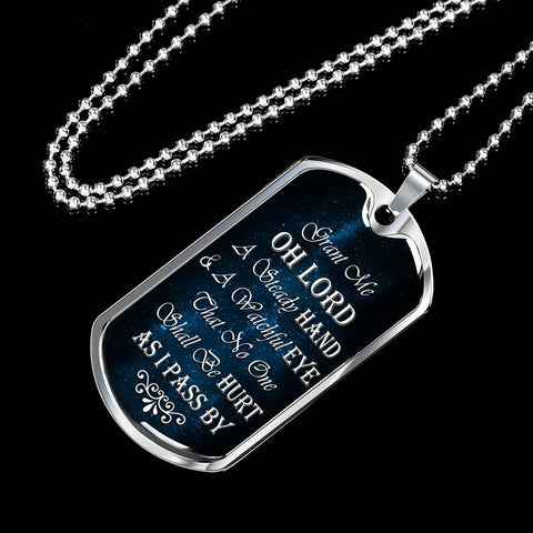 Drivers Prayer Dog Tag / Military Necklace