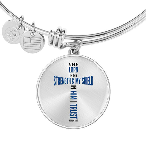 Christian Bangle - The Lord Is My Strength & Shield
