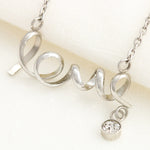 Gift for Daughter In-Law (Infinity, Scripted Love, & Anchor Necklace)