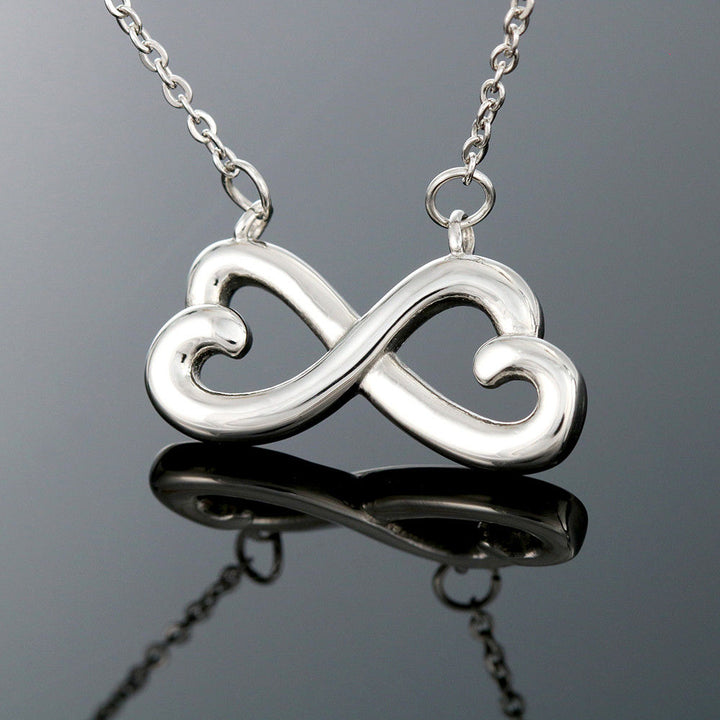 Sister Gift, Trendy Infinity Heart Necklace with Meaninful Message card –  Starring You Jewelry