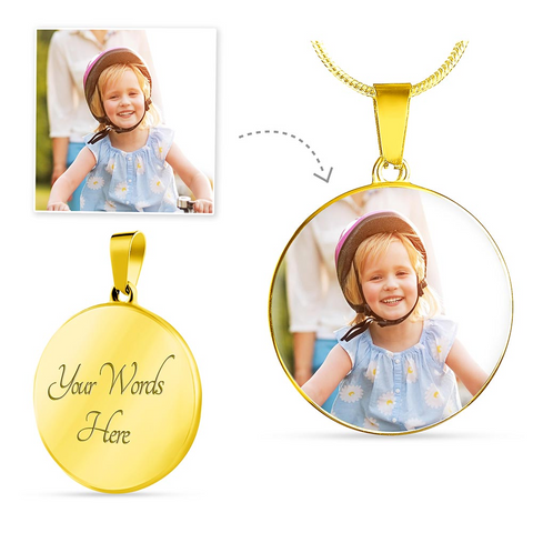 Buyers Upload Image Gold Circle Necklace