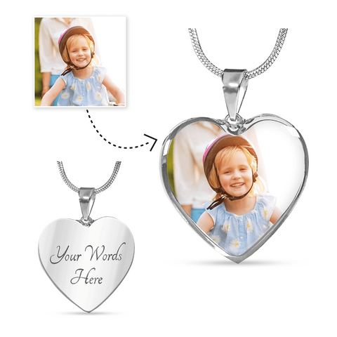 Buyers Upload Image Silver Heart Necklace