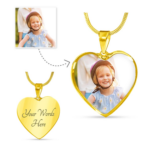 Buyers Upload Image Gold Heart Necklace